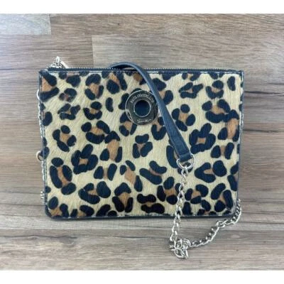 Paul Costelloe леопард/кожаная Дамская сумка сумочка с золотой цепочкой ремень PC6938A - Изображение 1 из 4