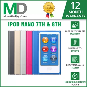 NEW Apple iPod Nano 7th / 8th Generation (16GB) - ALL COLORS - 12MONTHS WARRANTY - Picture 1 of 18