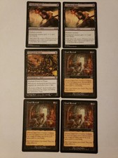 6 Mtg Black Nm/Lp 3x Cruel Revival/ 2x Crippling Blight/ Corrupted Roots