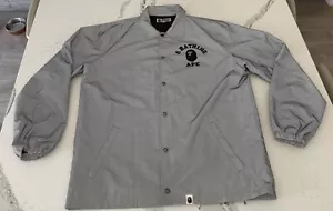 Reflective Coach Jacket BAPE Silver Large 3M - Picture 1 of 4