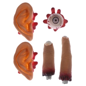Fake Body Part Set Halloween Broken Body Parts Haunted House Props Scary - Picture 1 of 12