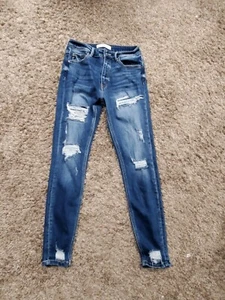 Girls Designer Clothing KanCan Ester Skinny Jeans - Size 5/26 Waist - Inseam 27 - Picture 1 of 9