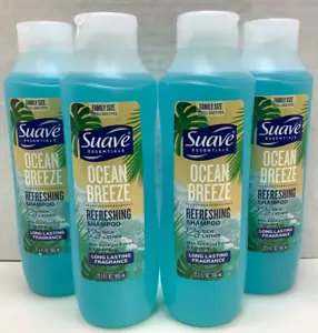 Suave Essentials Ocean Breeze Refreshing Shampoo, 22.5 Oz, Family Size (4PK) - Picture 1 of 5