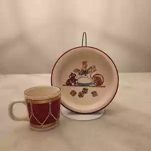 Tazza e piatto vintage Tiffany & Co. Tiffany giocattoli pietra di ferro per bambini massone - Foto 1 di 7