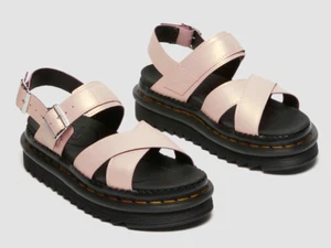Dr. Martens 41136650 SHIFT_LEATHER_VOSS_II_POWDER PINK GOLD Sandal 2025 Latest - Picture 1 of 9