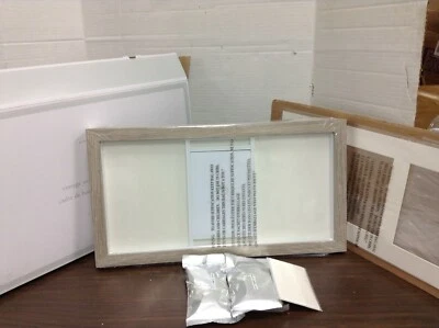 Tapete tríptico de madeira vintage Pottery Barn Kids foto 3 moldura argila impressão à mão - Imagem 1 de 4