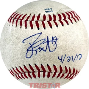 JAMES PAXTON SIGNED SL BASEBALL INSCRIBED 4/21/2012 TRISTAR - SEATTLE MARINERS - Picture 1 of 2
