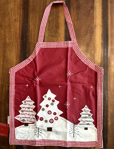 Pottery Barn Kids Kinder Weihnachtsbaum Schürze Weihnachten rot grün neu mit Etikett! - Bild 1 von 7