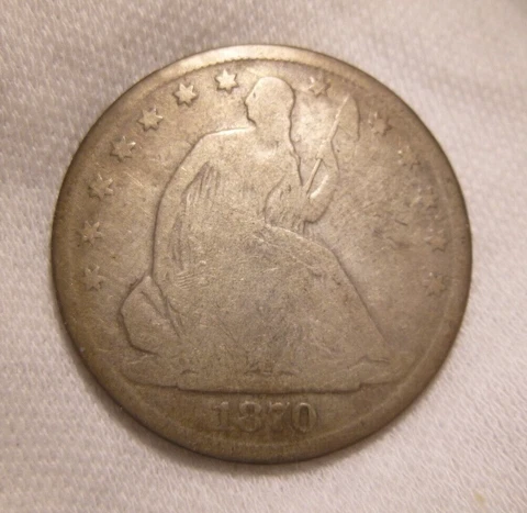 1870-S Seated Liberty Half Dollar Cover