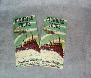 Canadian Pacific Airlines KLONDIKE TOURS Brochure &Tour Agenda Booklet 1955 - Picture 1 of 5