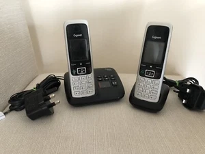 Gigaset c430a Zestaw telefoniczny ze stacjami dokującymi. Wykończenie telefonu chromowane. - Zdjęcie 1 z 7