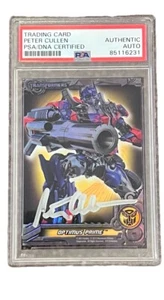 PETER CULLEN SIGNED Transformers 2013 OPTIMUS Prime Card PSA AUTO - Picture 1 of 2