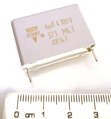 VISHAY / BC COMPONENTS Vishay BFC237321685 DC Film Capacitor MKT373 6.8uF 100V MBBG1-D