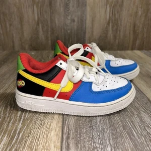 Nike Air Force 1 QS GS DO6635-100 UNO 50th Anniversary Shoes Kids Youth Size 11C - Picture 1 of 13