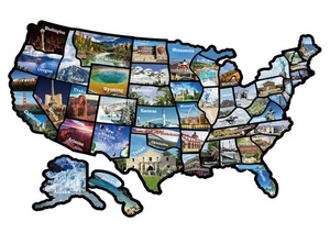RV State Sticker Travel Map of The United States, Travel Trailer Camper Acces... - Bild 1 von 6