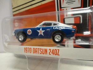 Greenlight 1970 DATSUN 240Z Blue & White '70 CALTEX Running on Empty S5 - Imagen 1 de 3