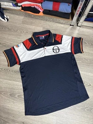 Polo para cancha de tenis Sergio Tacchini Rolex Monte-Carlo Masters para hombre talla L raro Foto 1 de 4