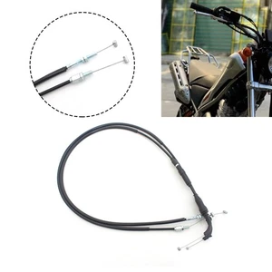 Black Push Pull Throttle Cable for Yamaha TTR250 TT350 TW200 Trailway 1987-2000 - Picture 1 of 12