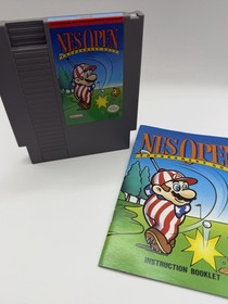 NES Open Tournament Golf (Nintendo NES - 1991) W/manual Tested Working