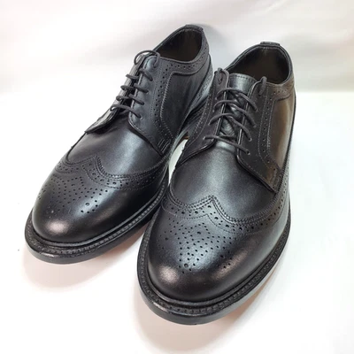 Bostonian USA Dress Shoes Mens Size 10 M Long Wingtip Oxford Leather Black NEW - Image 1 of 4