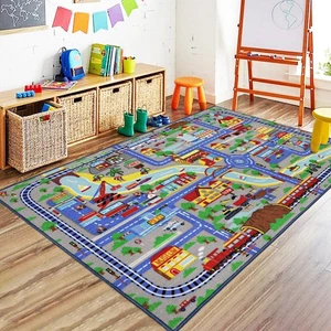 Kids Rug for Playroom 3'3" x 5'2" Educational Learning Kid Play Area Rugs Lar... - Bild 1 von 7