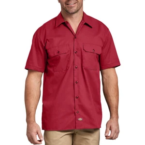 Dickies Men's Shirt Short Sleeve Casual Original Fit Button Up Work Shirt 1574 - Picture 1 of 39