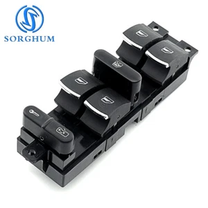 Chrome Headlamp Master Window Switch For VW Jetta Golf MK4 Bora Beetle 3BD959857 - Picture 1 of 6