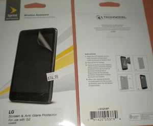 Lot of 2 Anti-Glare PET film screen protectors for LG G2, new in Sprint package - Picture 1 of 1