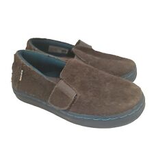Toms Toddler Gray Suede Shoes Size 10 Kids Boys Unisex Girls 