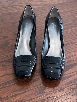 Zapato de tacón alto Kenneth Cole Luck-E-Penny charol talla 7,5 negro Foto 1 de 4