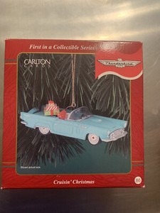 1956 FORD THUNDERBIRD T BIRD CARLTON CARDS CRUISIN HEIRLOOM CHRISTMAS ORNAMENT