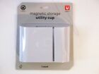 U Brands Magnetic Sticky Notes and Pencils  Storage Utility Cup