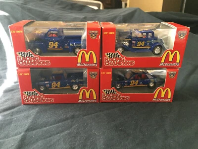 Bill Elliott #94 McDonald's Mac Tonight Nascar 3.25" Racing Champions Set de 4 Foto 1 de 4