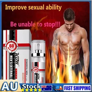 2x Men Erection Long Lasting Penis Spray Endurance Sex Prolong Delay Improve New - Picture 1 of 16
