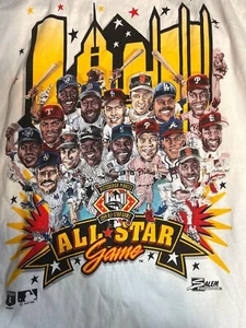 Vintage 1994 All Star Game Caricature Baseball Shirt Men Women KV30953 - Picture 1 of 2