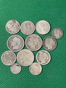 Silver Coin Lot- France, Canada, Ottoman, Austria, Sweden, Yugoslavia… - Picture 1 of 4