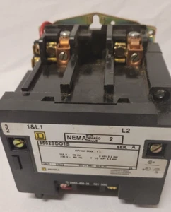 SQUARE D NEMA Contactor Size 45 A Full Load Amps, 2 Poles, 3HP 115V/7.5HP 230V - Picture 1 of 2