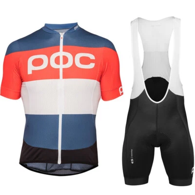 Conjunto corto de jersey de ciclismo y babero para hombre camiseta de ciclismo manga corta pantalones cortos de ciclismo Foto 1 de 4