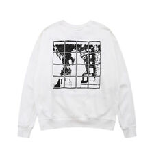 Cav Empt Unisex Square Print Round Neck Long Sleeve Loose Sweater Sweatshirt