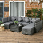 Rattan Outdoor Garden Furniture Patio Corner Sofa Set With Cushions