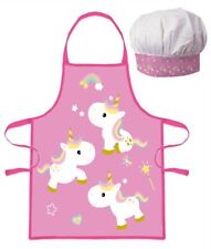 Kids Apron Chef Hat Set Childrens Cooking Baking Aprons For Boys Girls Character