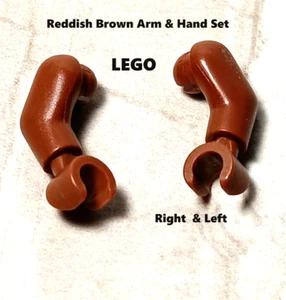 New LEGO Brown Arms Hand Reddish Brown Set Right Left Make Your Torso Sleeveless - Picture 1 of 1
