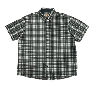Red Head Men’s 2XL Plaid Short Sleeve Button Up Shirt Green Outdoor Casual Work - Picture 1 of 11