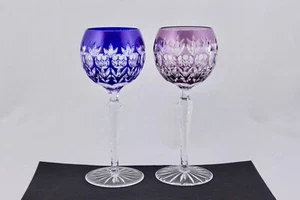 SET OF 2 AJKA HUNGARY LEGENDS GODINGER MULTICOLOR DYNASTY 8" GOBLETS - MINT - Picture 1 of 8
