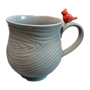 Temp-tations by Tara Woodland Cardinal am Henkel grau Kaffeebecher Teetasse gebraucht - Bild 1 von 10