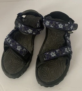 Sandali sportivi impermeabili floreali blu navy Teva Inversion taglia 9 donna adolescente 1360 - Foto 1 di 8