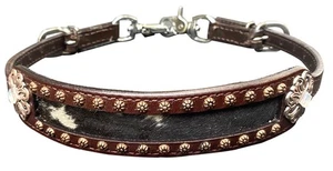 Showman Leather Wither Strap w/ Hair-On Cowhide Inlay - Picture 1 of 1