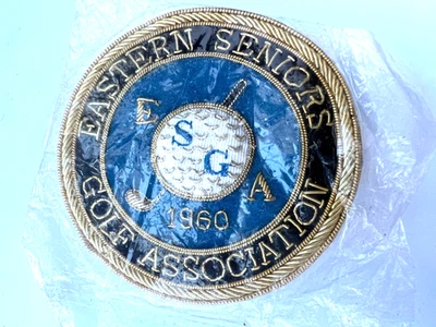 Parche/clip con logotipo de Eastern Seniors Golf Association 1960 Foto 1 de 4