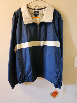 DOCKERS GOLF DEFENDER JACKET MEN'S XL BLUE COAT HALF ZIP UP NEW - Image 1 of 4