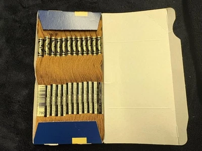 DMC Mouline Special 25 Embroidery Floss Thread Color 780 Drk Topaz Box 12 Skeins - Image 1 of 4